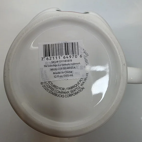 BNWT Starbucks Bearista Mug 12oz - Picture 3 of 3